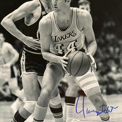LA Lakers Jerry West signed photo