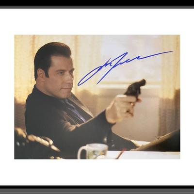 Pulp Fiction John Travolta signed movie photo