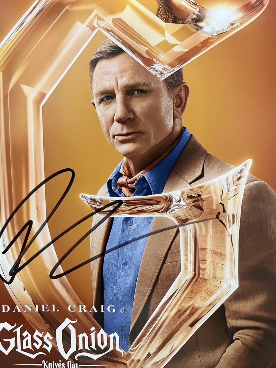 Glass Onion Daniel Craig signed photo | EstateSales.org