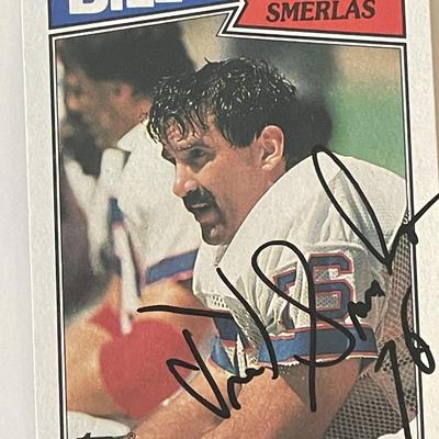 Buffalo Bills Fred Smerlas signed 1987 Topps #368 trading card