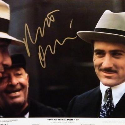 Robert DeNiro signed Godfather photo 