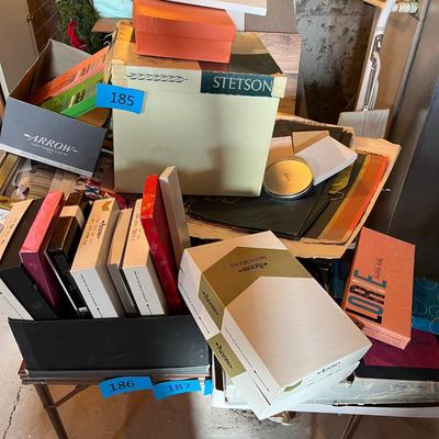 Big lot of vintage boxes