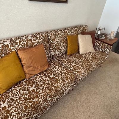Vintage 4 piece sectional sofa, 1950s, 1960s style and era. At one