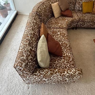 Vintage 4 piece sectional sofa, 1950s, 1960s style and era. At one
