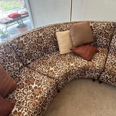 Vintage 4 piece sectional sofa, 1950s, 1960s style and era. At one