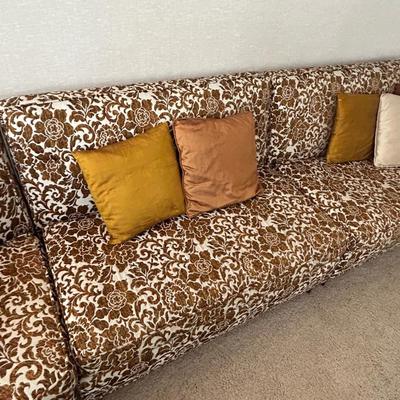 Vintage 4 piece sectional sofa, 1950s, 1960s style and era. At one