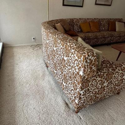 Vintage 4 piece sectional sofa, 1950s, 1960s style and era. At one