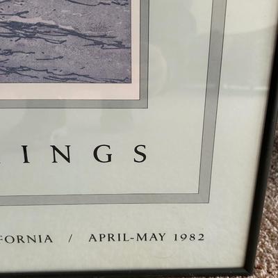 Josef Eidenberger Color Etchings, professionally framed art exhibit poster