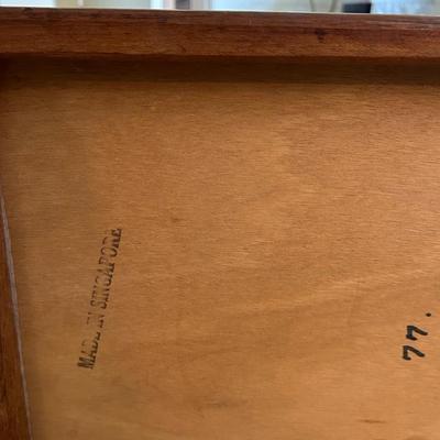 End table, made in Singapore, as seen