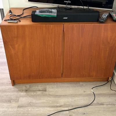 Well, use the TV cabinet,