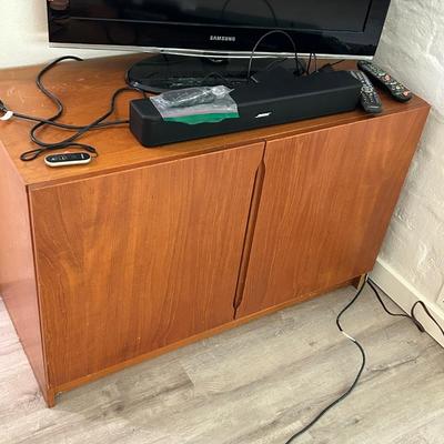 Well, use the TV cabinet,