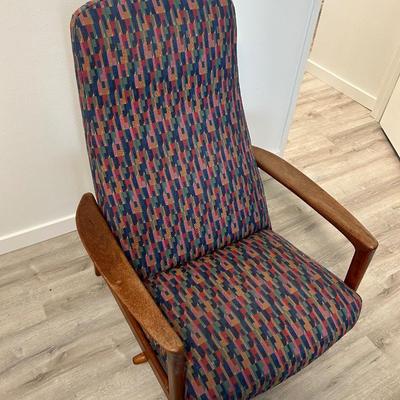 MCM, modern dux, chair, and ottoman made in Sweden