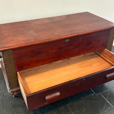 Antique Hope chest with bottom drawer
