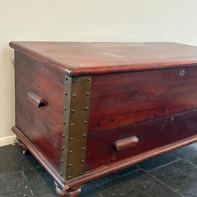 Antique Hope chest with bottom drawer
