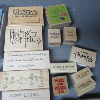 Arts & Crafts Rubber Stamps Choice 1 - A