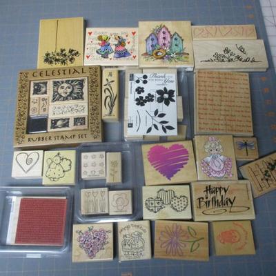 Arts & Crafts Rubber Stamps Choice 5 - A