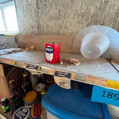 Shelves of jars