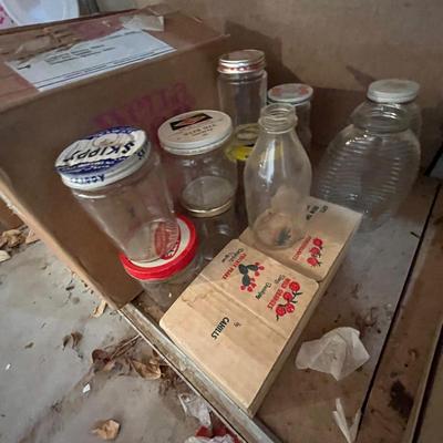 Shelves of jars