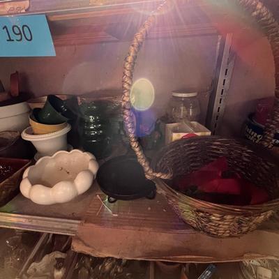 Shelves of Planters, seeds & other