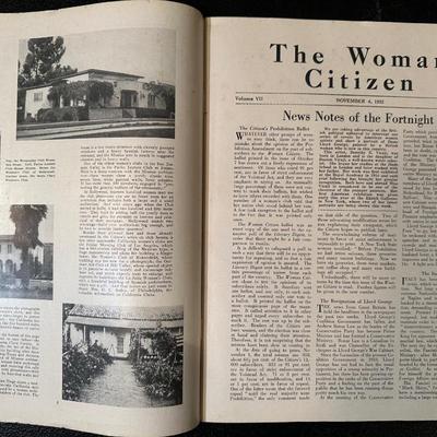 The Woman Citizen Journal & Pamphlets