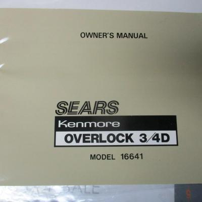Kenmore Overlock 3/4D Model 16641 Serger Sewing Machine - A
