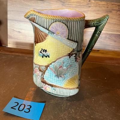 Antique Majolica Pitcher