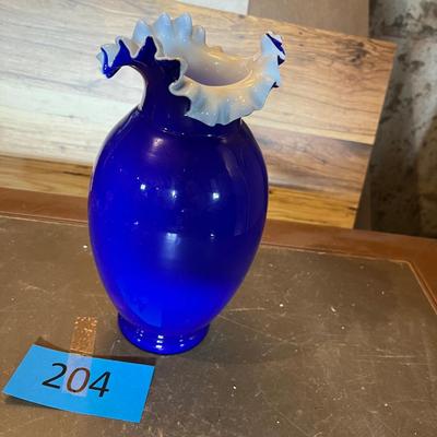 Cobalt Bristol Glass Vase