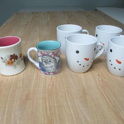 Snowmen Coffee Mugs - A