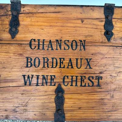 Vintage Chanson Bordeaux Wine Chest