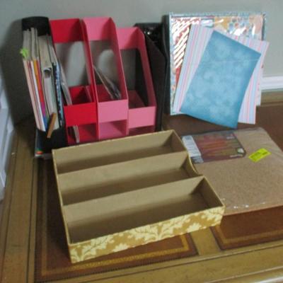 Office Supplies Scrapbook Box Kit - A
