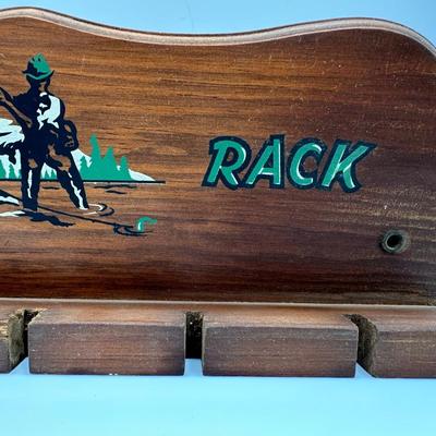 Vintage Fishing Rod Rack