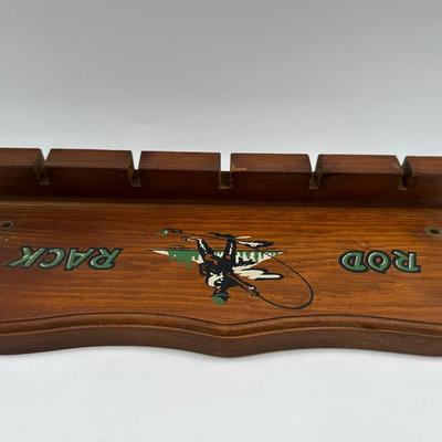 Vintage Fishing Rod Rack