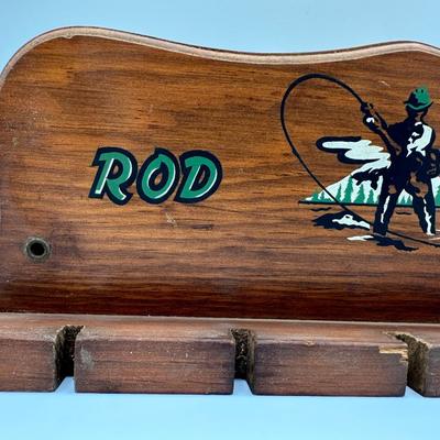 Vintage Fishing Rod Rack