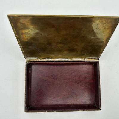 Brass & Abalone Shell Trinket Box