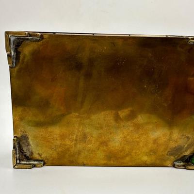 Brass & Abalone Shell Trinket Box