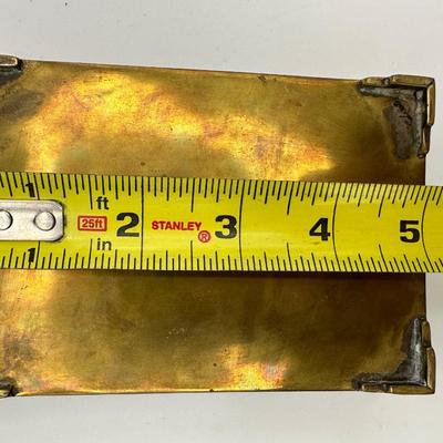 Brass & Abalone Shell Trinket Box