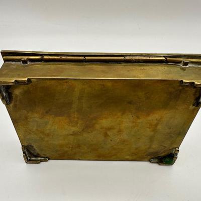 Brass & Abalone Shell Trinket Box