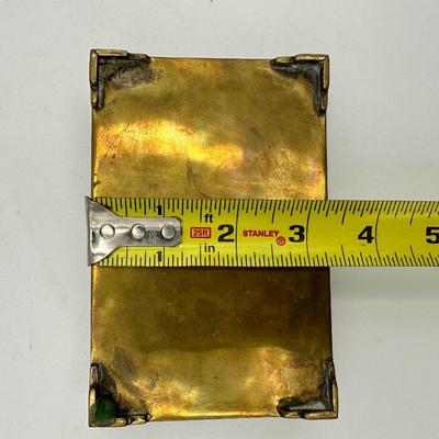 Brass & Abalone Shell Trinket Box