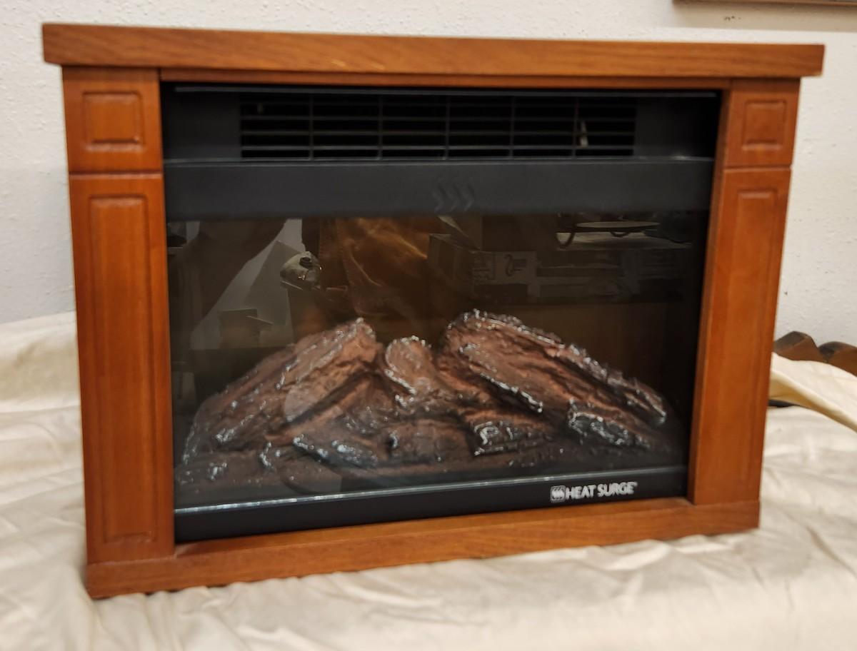 Tabletop fireplace heater
