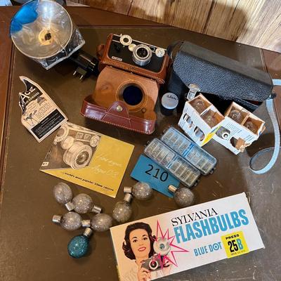 Lot of vintage camera & supplies