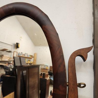 Antique vanity mirror/glovebox