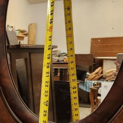 Antique vanity mirror/glovebox