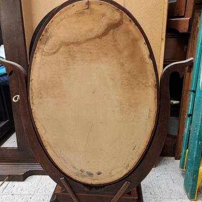 Antique vanity mirror/glovebox