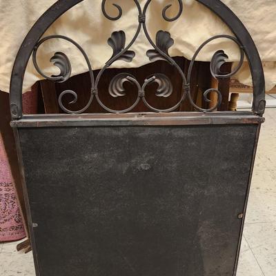 Garden metal mirror