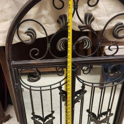Garden metal mirror