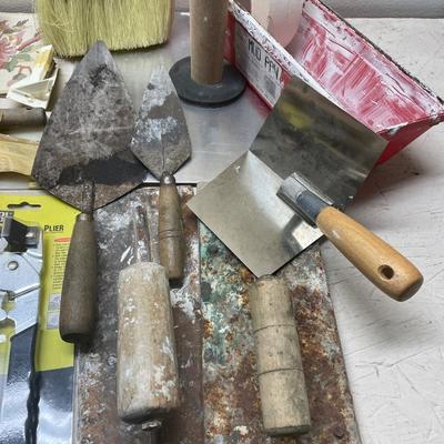 Sheet rock tile and wall paper tools