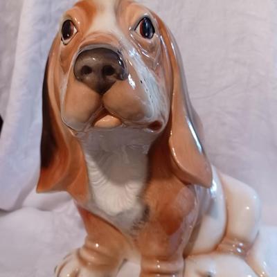 1960s Ceramic Bassett Hound