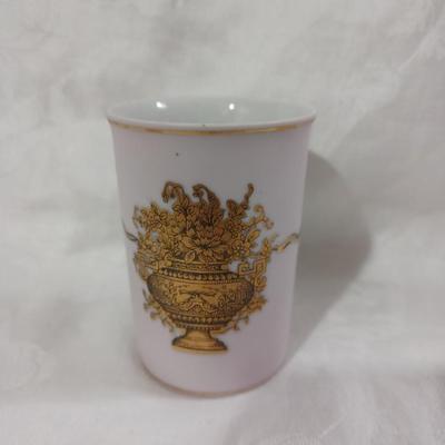 Minton Bone China Commemorative Cup With 22K Gold Design 1937-1953
