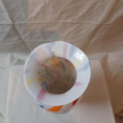 13" Handblown Glass Vase