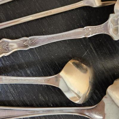 11 pieces of silverplate